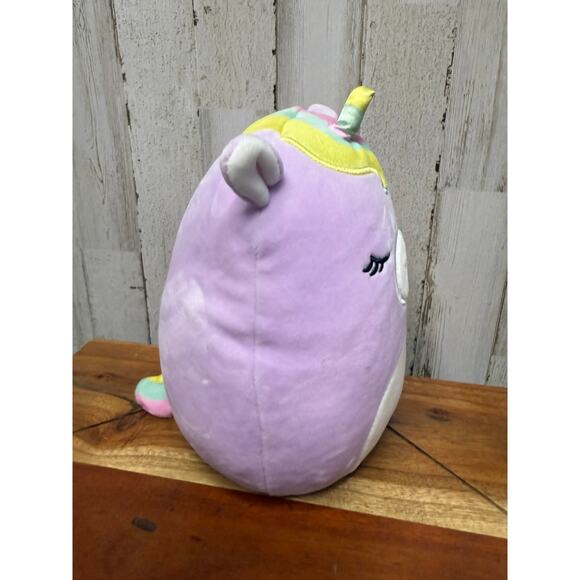 Squishmallows Silvia the Unicorn Medium 8" Purple Plush Toy - Picture 4 of 5